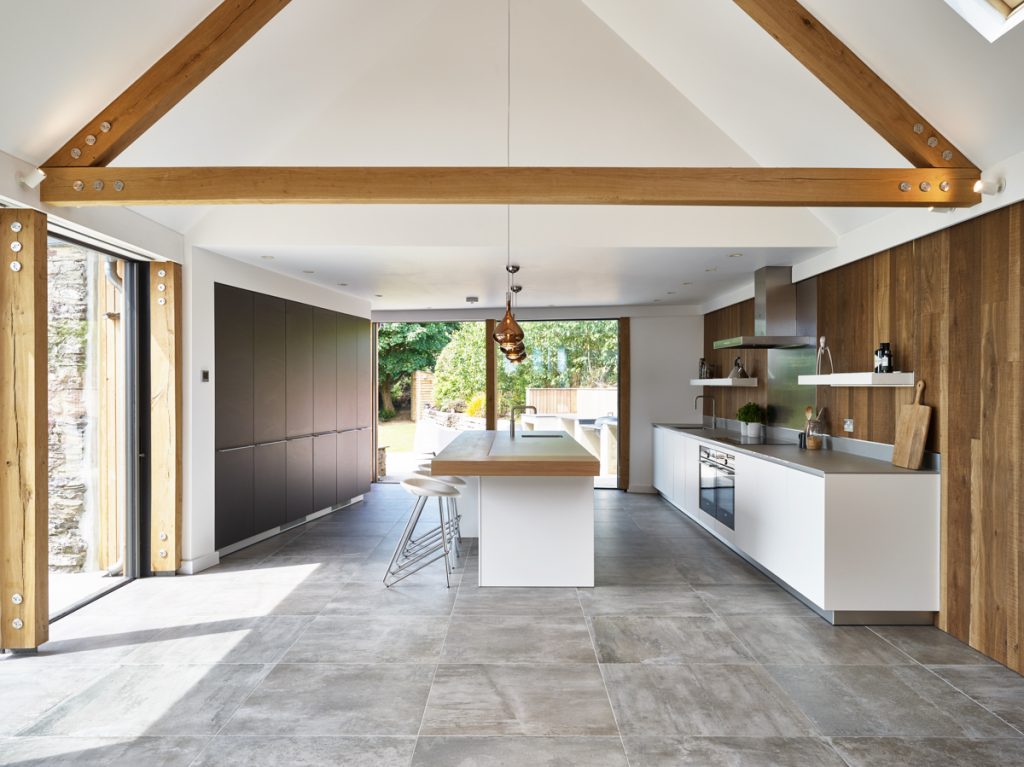 oak frame kitchen link extension